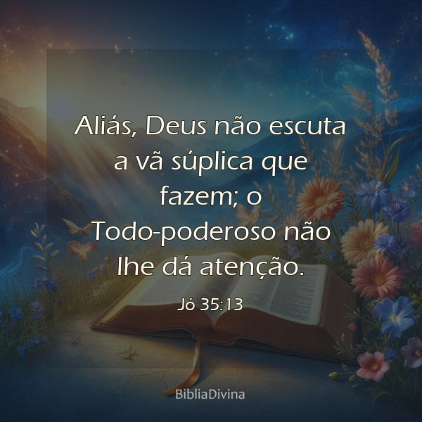 Jó 35:13