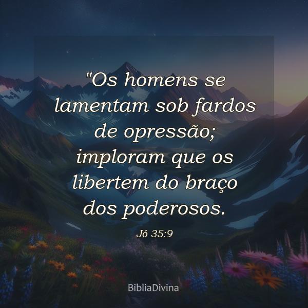 Jó 35:9