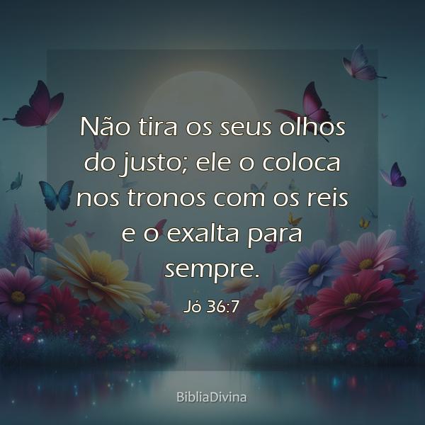 Jó 36:7