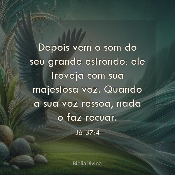 Jó 37:4