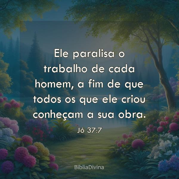 Jó 37:7