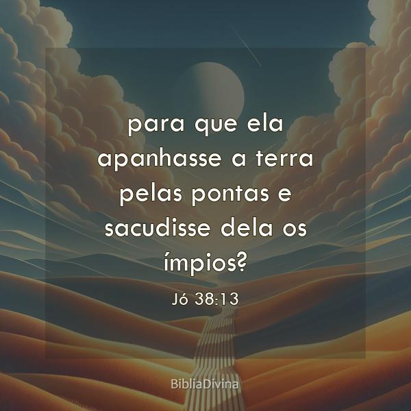 Jó 38:13