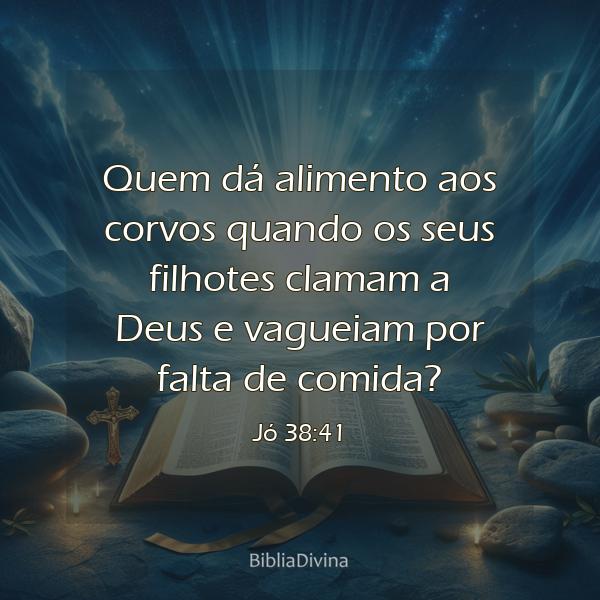 Jó 38:41