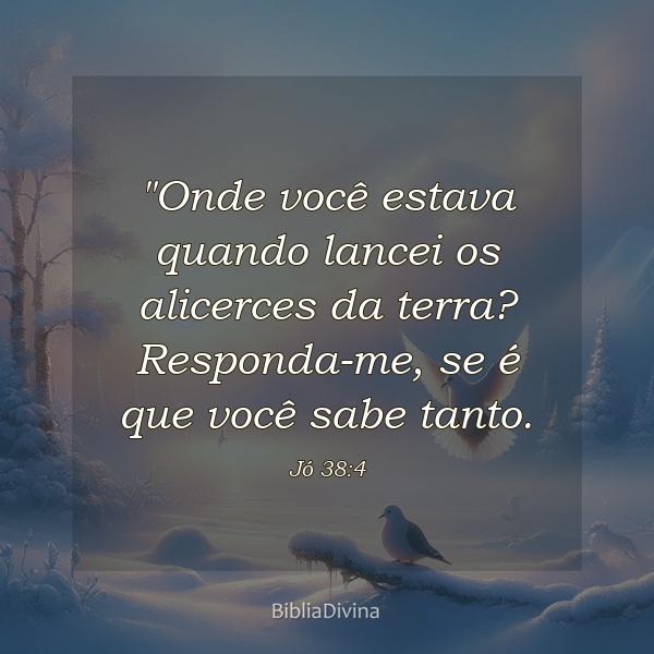 Jó 38:4