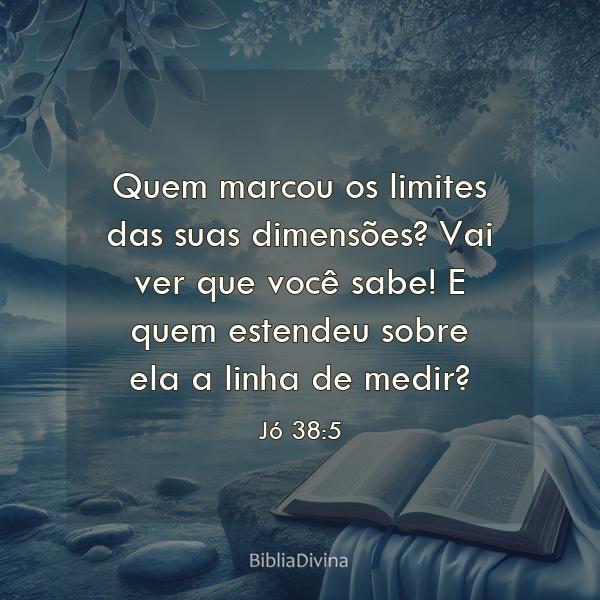 Jó 38:5