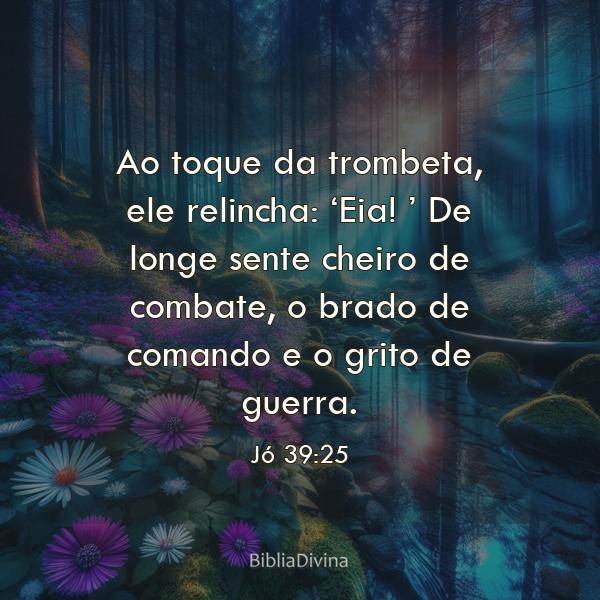 Jó 39:25