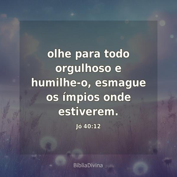 Jó 40:12