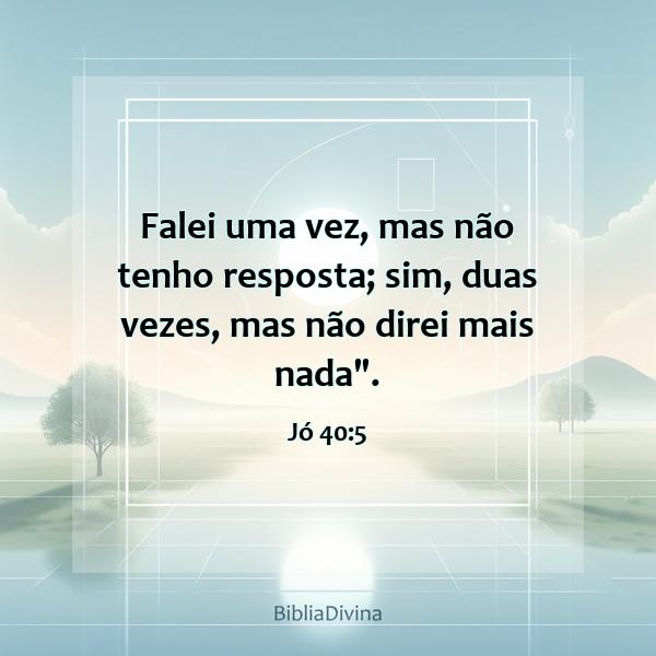 Jó 40:5