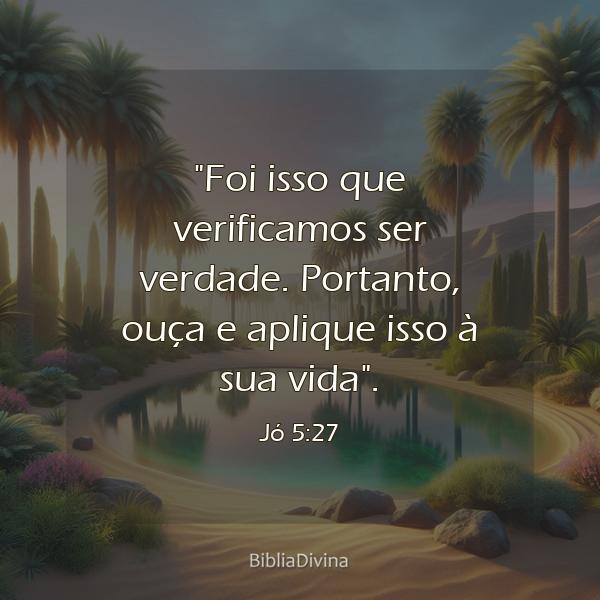 Jó 5:27