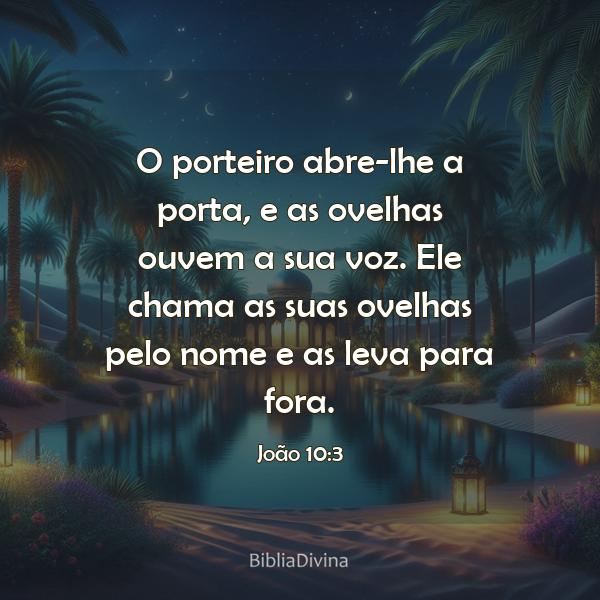 João 10:3