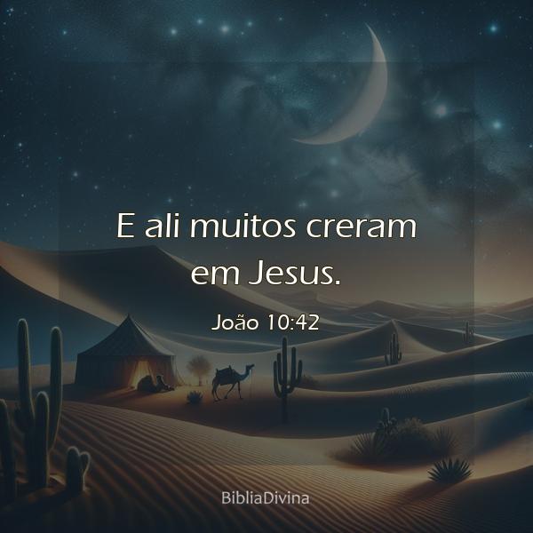 João 10:42