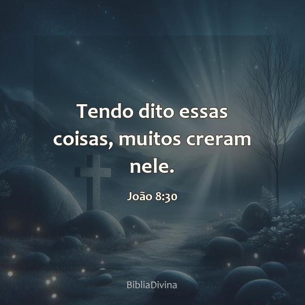 João 8:30