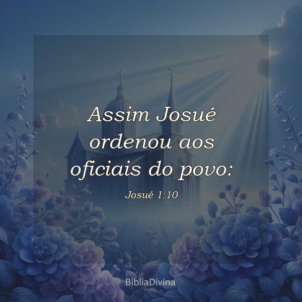 Josué 1:10