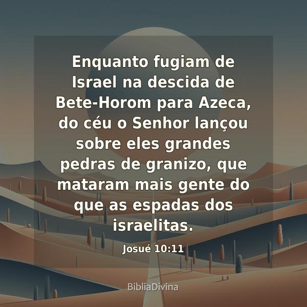 Josué 10:11