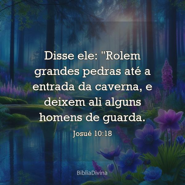 Josué 10:18