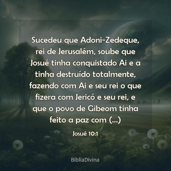 Josué 10:1