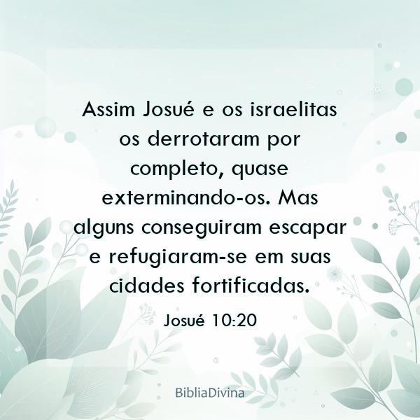 Josué 10:20