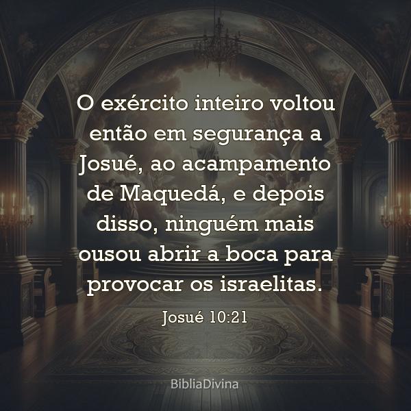 Josué 10:21