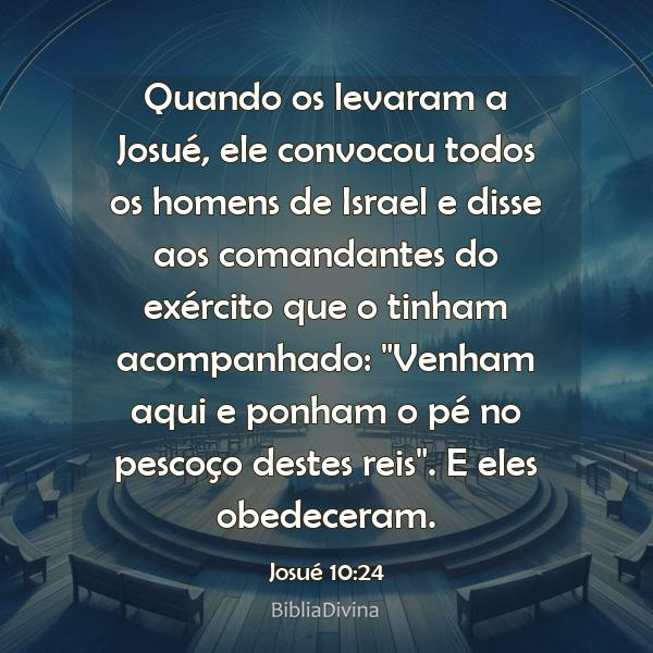 Josué 10:24