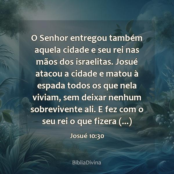 Josué 10:30