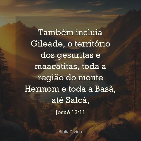 Josué 13:11