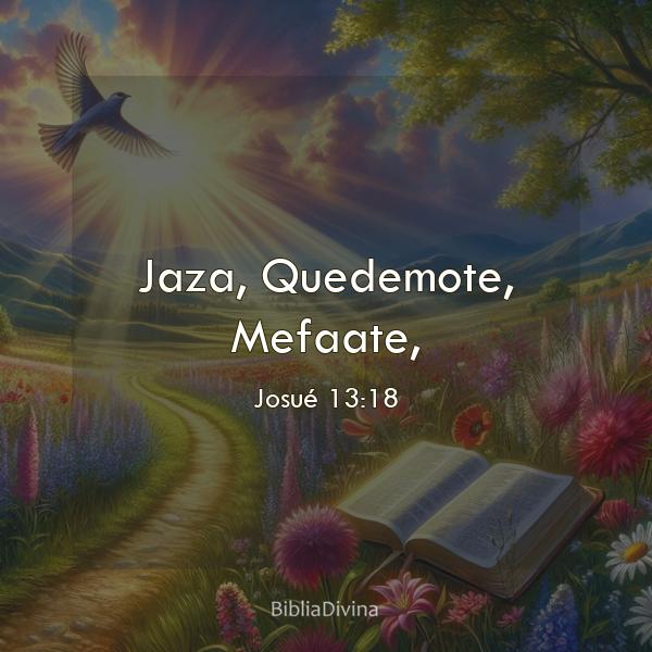 Josué 13:18