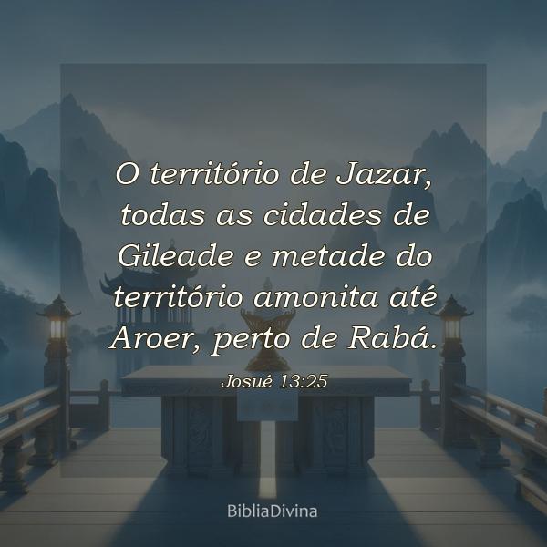 Josué 13:25