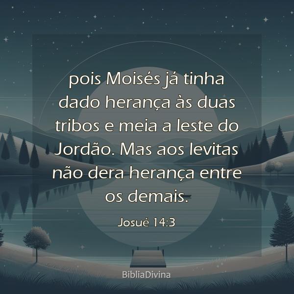 Josué 14:3