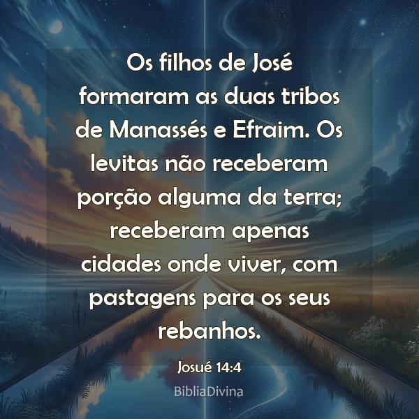 Josué 14:4