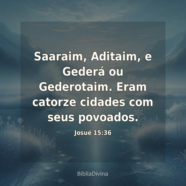 Josué 15:36