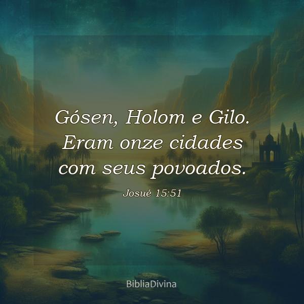 Josué 15:51