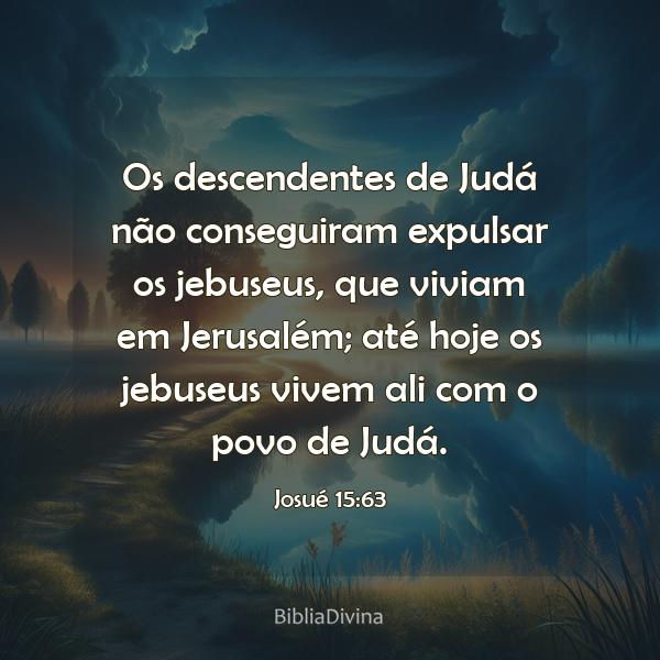 Josué 15:63