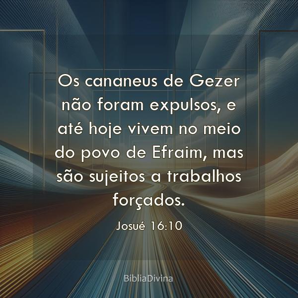 Josué 16:10