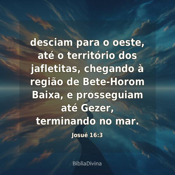 Josué 16:3