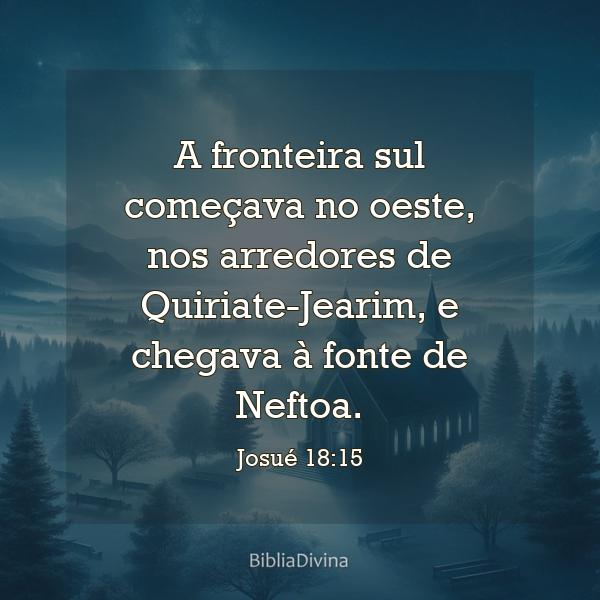 Josué 18:15