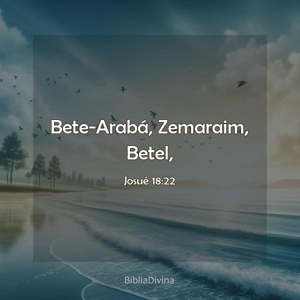 Josué 18:22