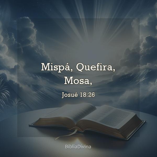 Josué 18:26