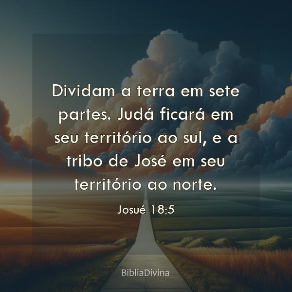 Josué 18:5