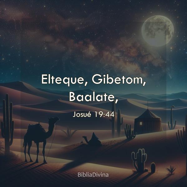 Josué 19:44