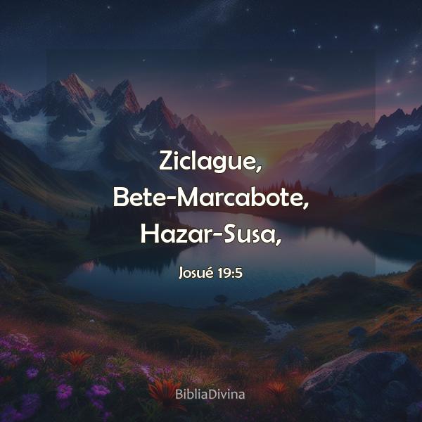 Josué 19:5