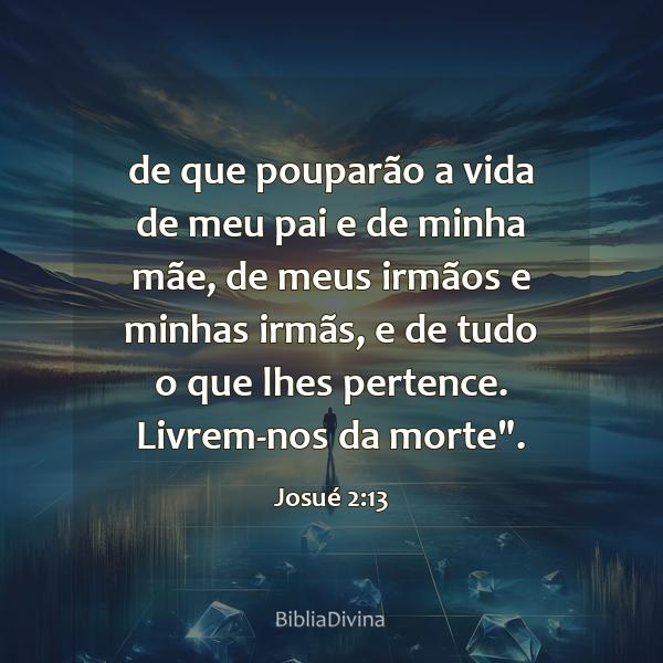 Josué 2:13