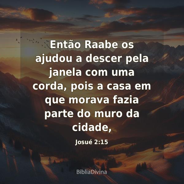 Josué 2:15