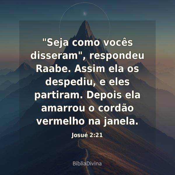 Josué 2:21