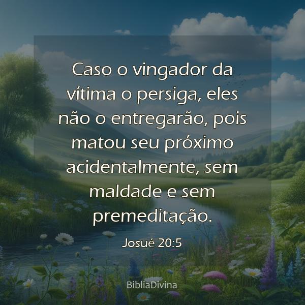 Josué 20:5