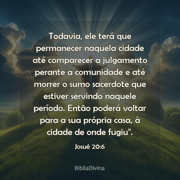 Josué 20:6