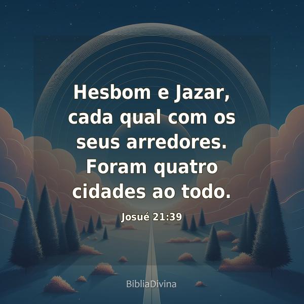 Josué 21:39