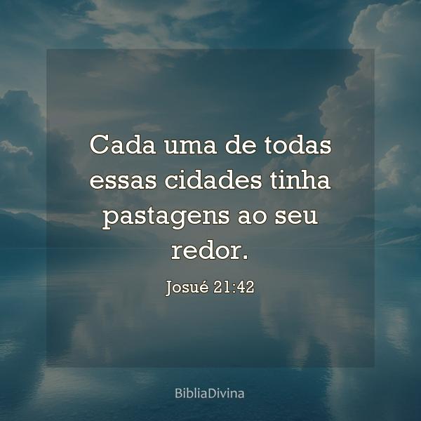 Josué 21:42