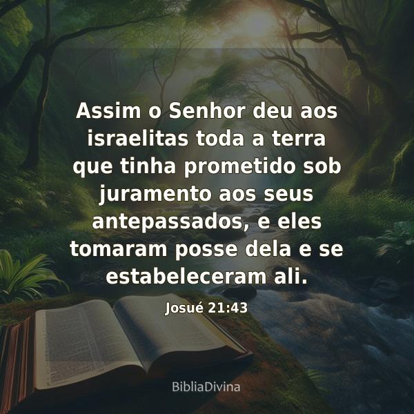 Josué 21:43