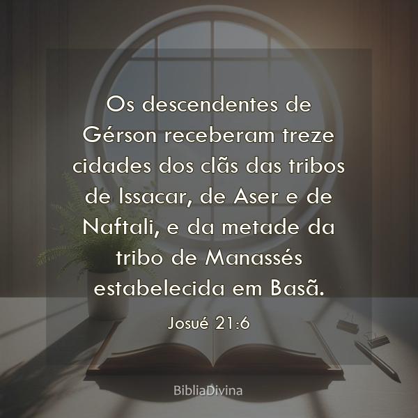 Josué 21:6