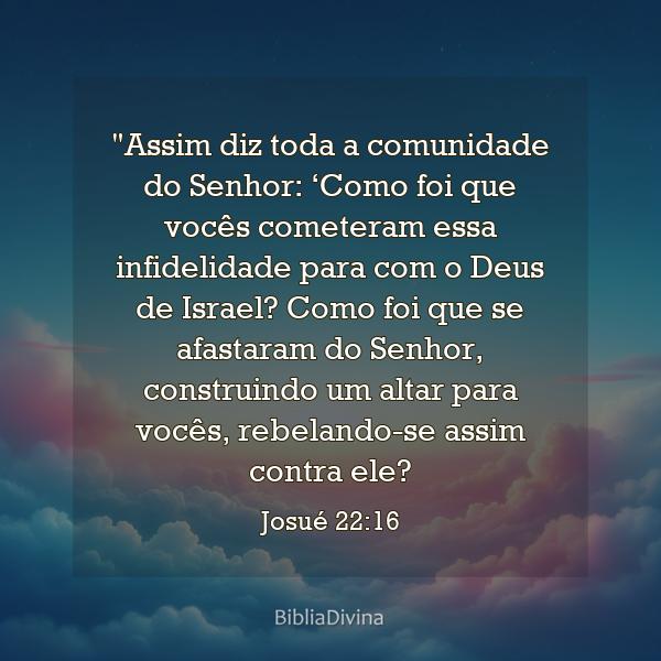 Josué 22:16